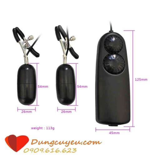 TRỨNG RUNG KẸP MASSAGE NÚM VÚ - Ảnh 2