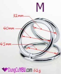 Vòng Đeo Dương Vật Inox 3 Vòng - Rộng 4.5cm