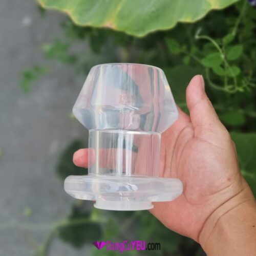 PHÍCH CẮM THÔNG HẬU MÔN TRONG SUỐT CÓ NÚT ĐẬY - Ảnh 2