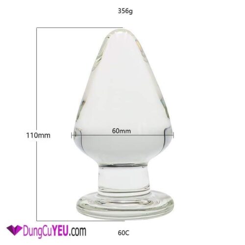 Phích cắm hậu môn thủy tinh size lớn