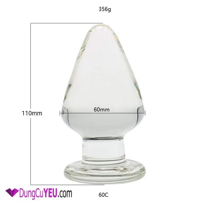 Phích cắm hậu môn thủy tinh size lớn