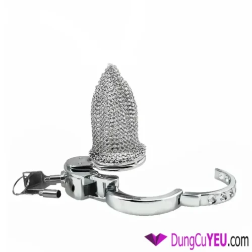 Khóa Trinh Tiết Lưới Xích Tùy Chỉnh Size Khóa Bấm