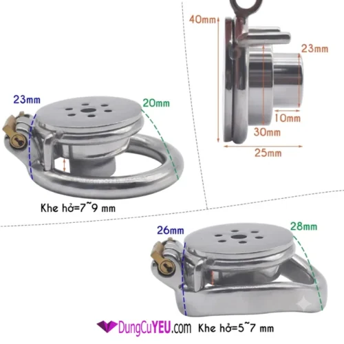 khóa dương vật đẩy thụt quy đầu 2 lớp