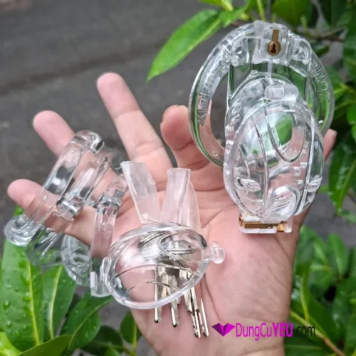 khóa trinh tiết nam 2 lớp khóa bằng nhựa